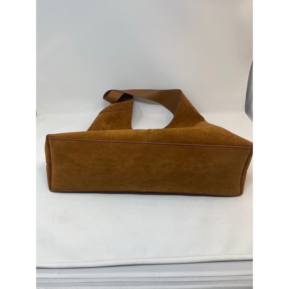 Universal Thread Hobo Bag Womens Large Brown Excellent Faux Suede Tote - Picture 9 of 12